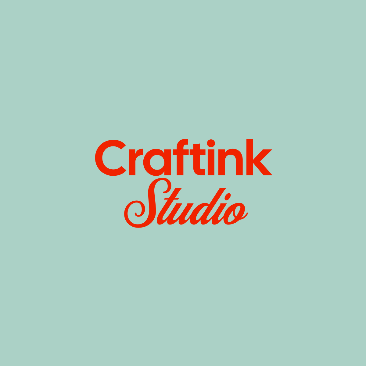 Camiseta 'Center Logo'  - Verde Menta | Craftink Studio