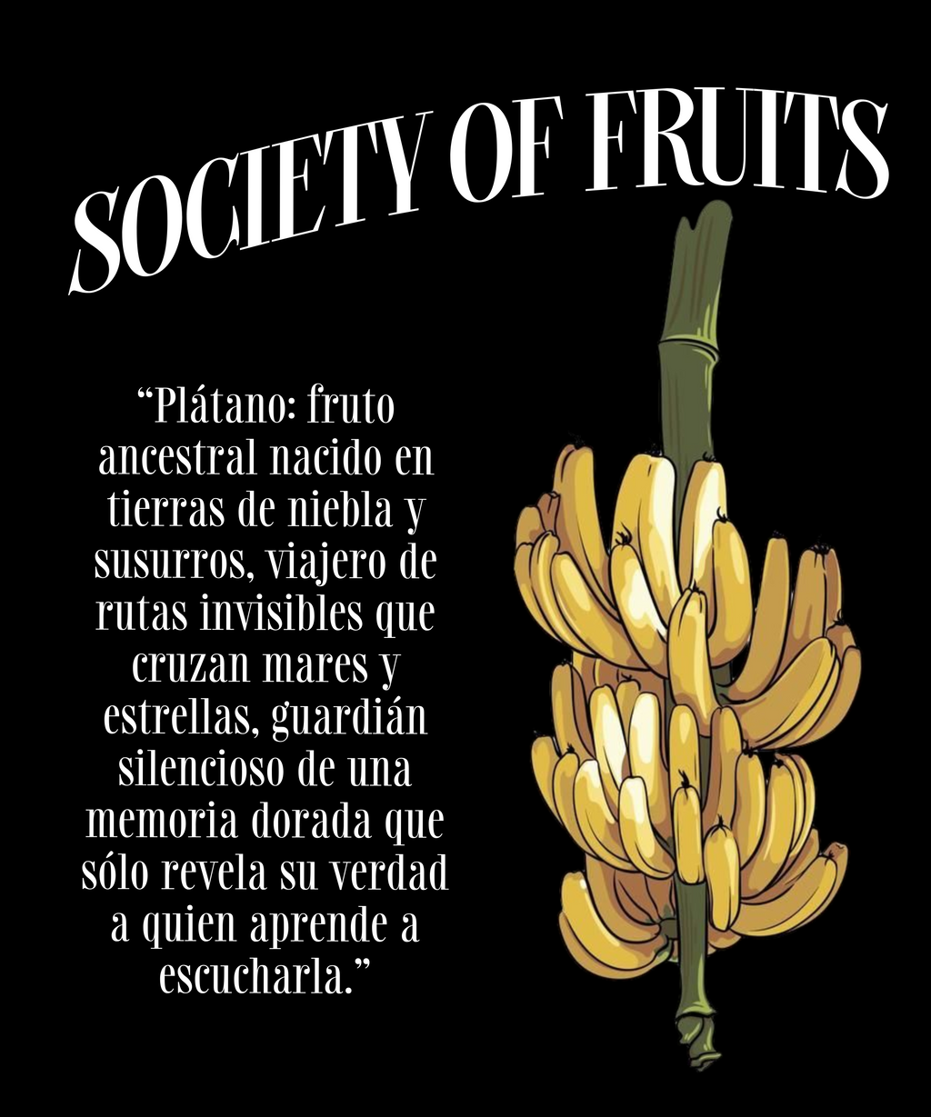 Sudadera con Capucha 'Society of Fruits: Plátano' Craftink Studio - Negro