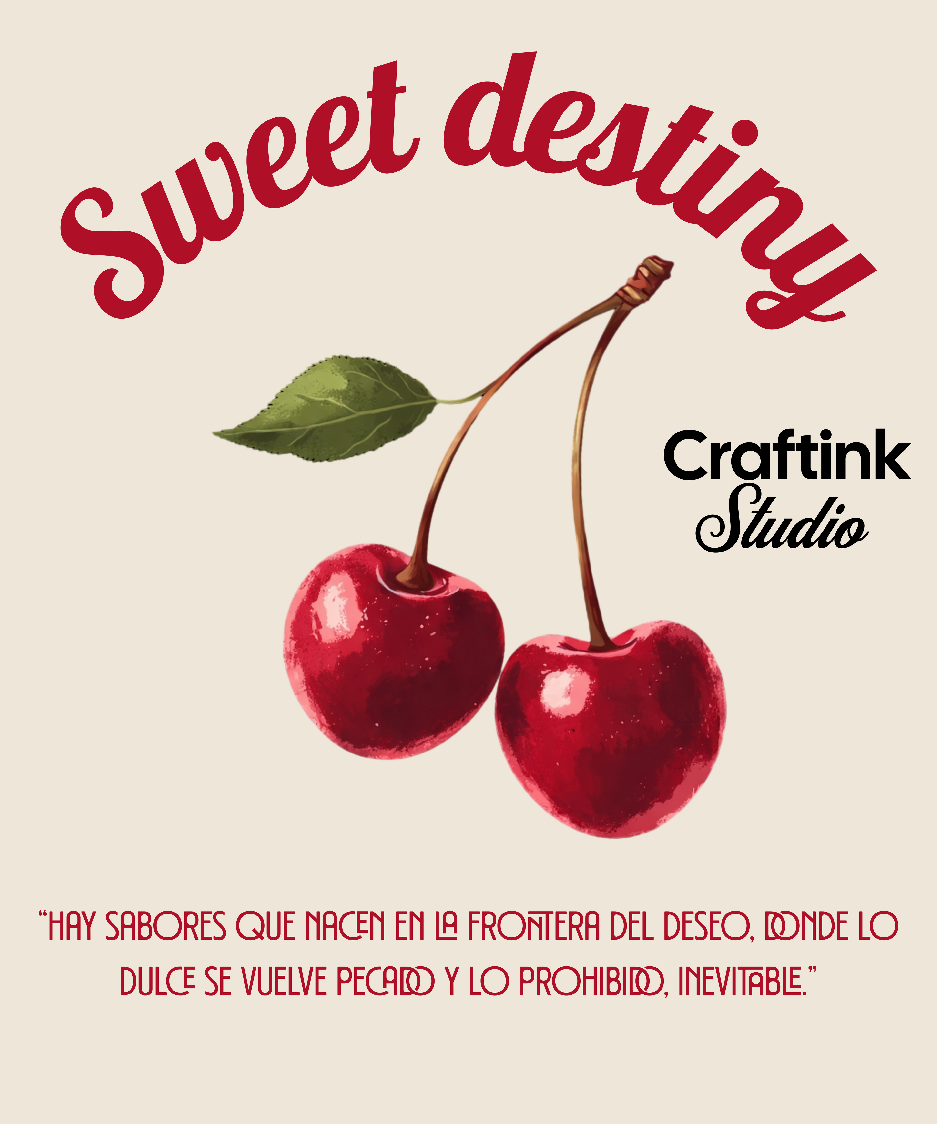 Tote Bag "Sweet Destiny" by Craftink Studio